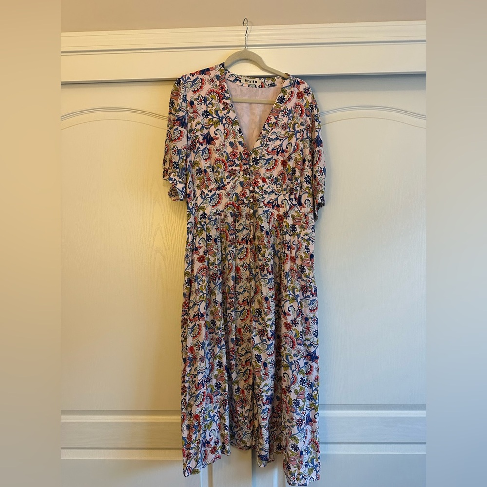 Boden multicoloured floral maxi dress | Size 20/22